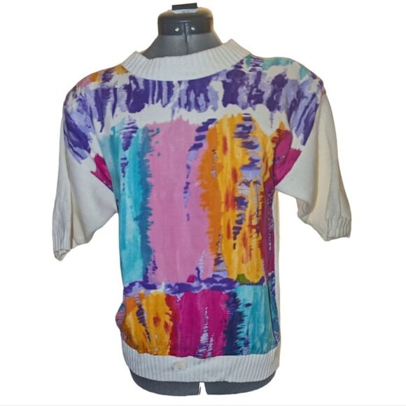 Vintage Bright Lights Rainbow‎ tie dye sweater NWT - Picture 1 of 9
